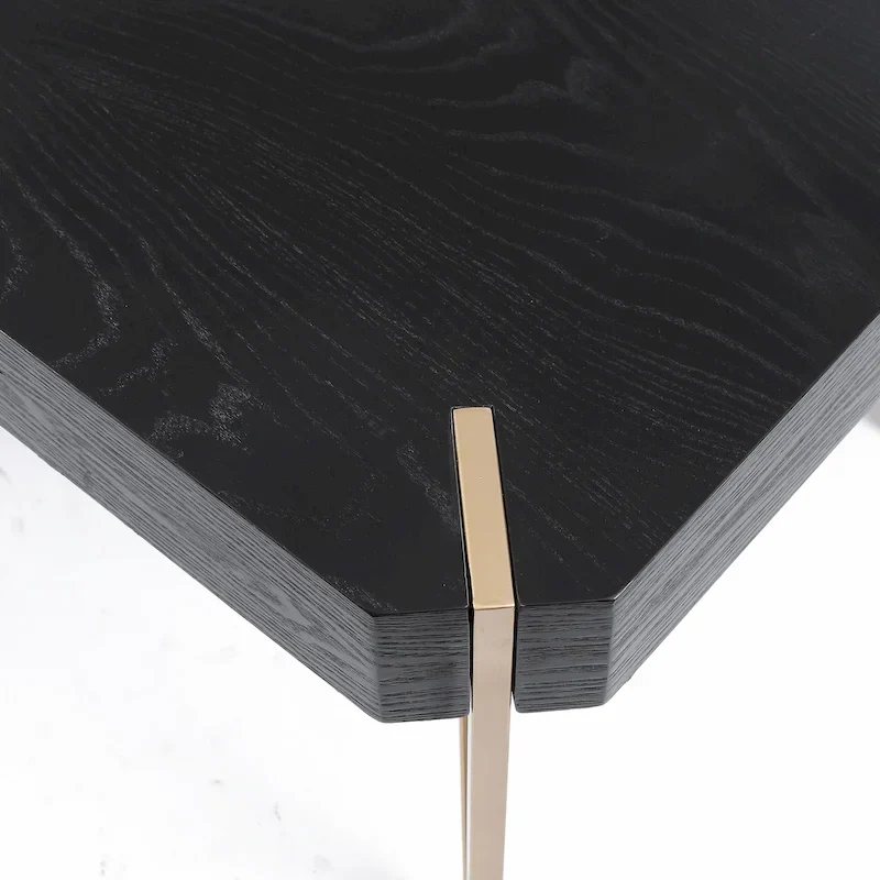 Wood and Metal Coffee Table - 46.13 W