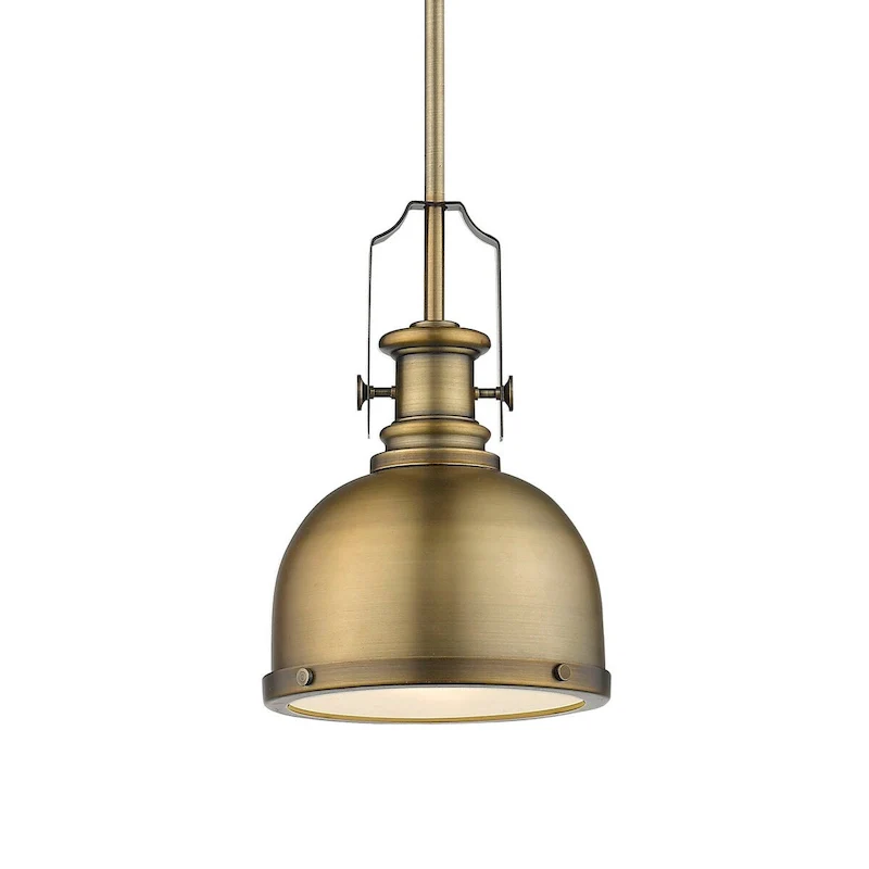 Z-Lite Melange Single Light 8  Wide Pendant