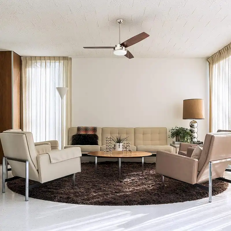 Copper Grove Andreas 52-inch Brushed Nickel LED Ceiling Fan with 3 Barnwood Blades