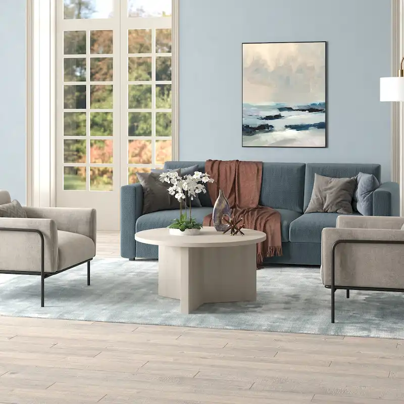 Anders 32 Wide Round Coffee Table