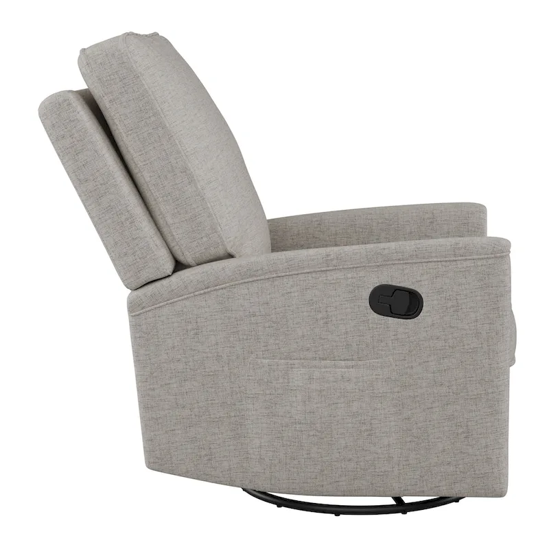 Swivel Glider Recliner Chair with Footrest