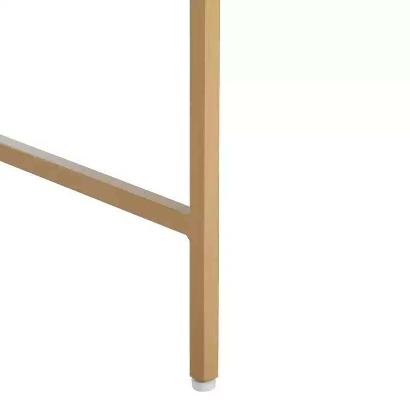 White & Gold Writing Desk, 1-Person