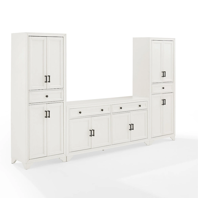 Crosley Tara 3Pc Sideboard And Pantry Set - 15x108.5x67.75