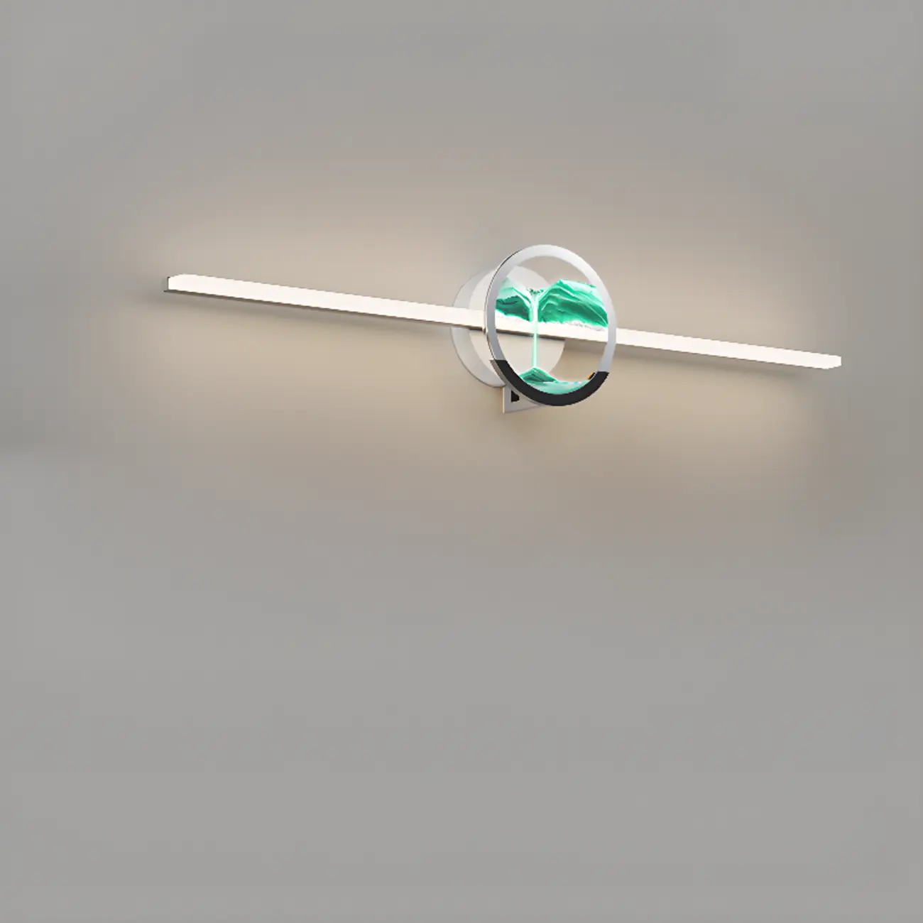 Dimmable Glass Bathroom Vanity Light with Integrated LED