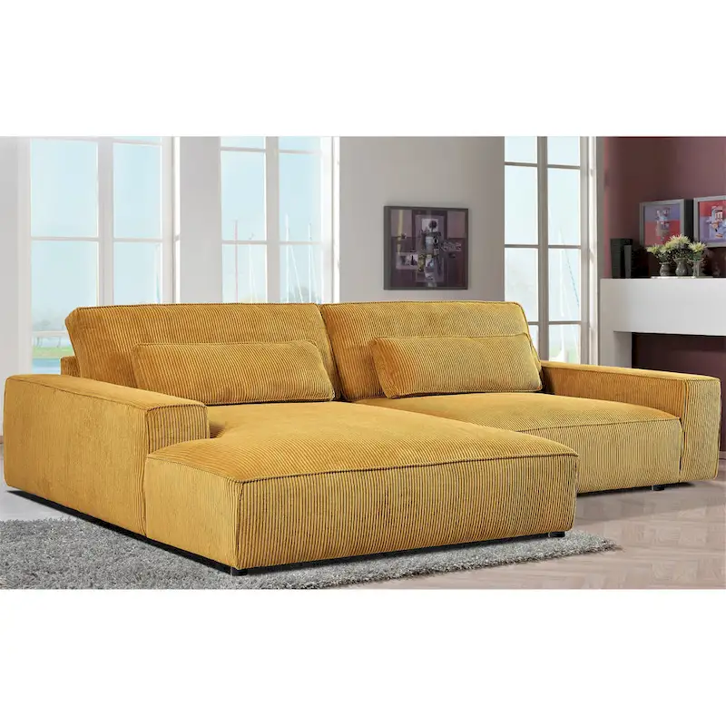 105.52-Inch Ultra-Wide Luxury Modular Sofa with Solid Wood Frame