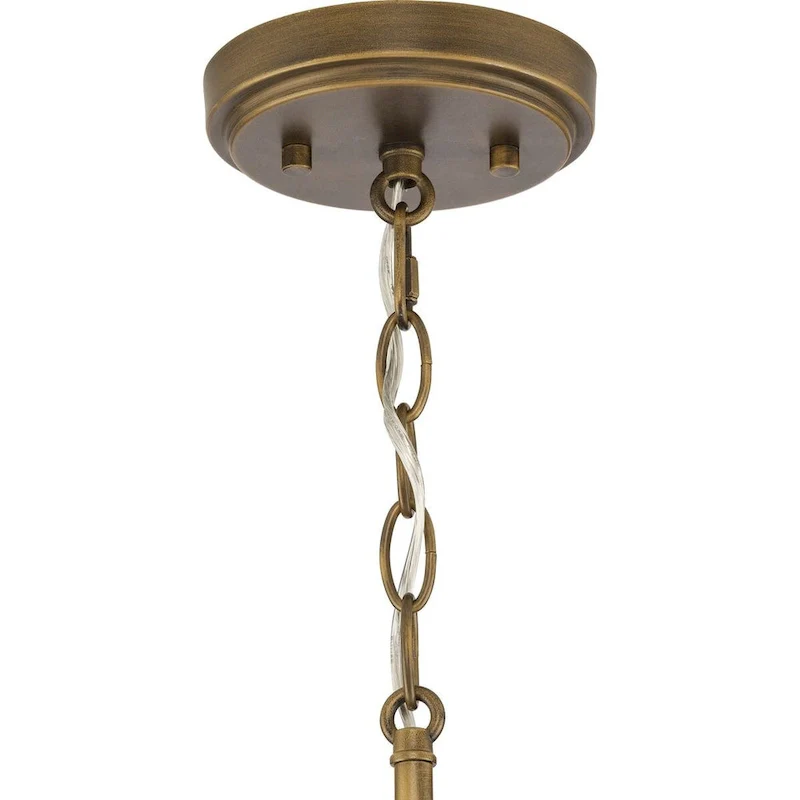 Burgess Collection One-Light Aged Bronze Modern Farmhouse Pendant - 9.5 in x 9.5 in x 12.37 in