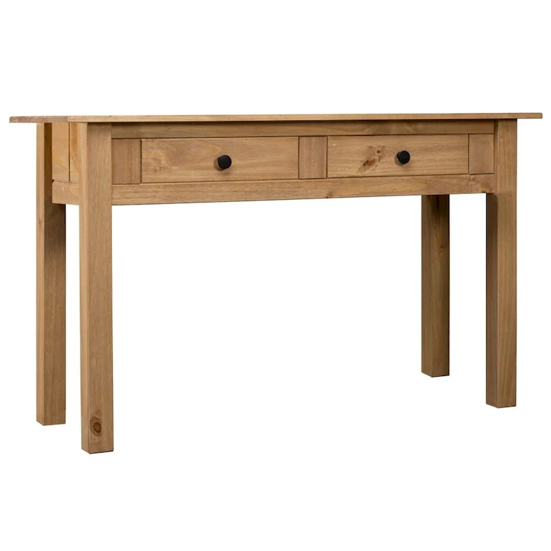 vidaXL Console Table Entryway Table Side Table Solid Pine Wood Panama Range - 43.3  x 15.7  x 28.3