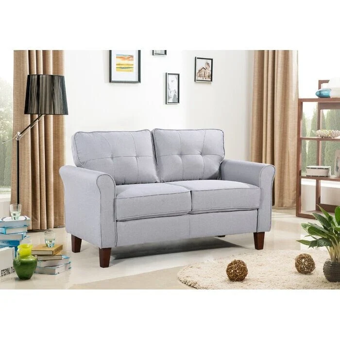 Kouchouk 54.5 Linen Flared Arm Loveseat