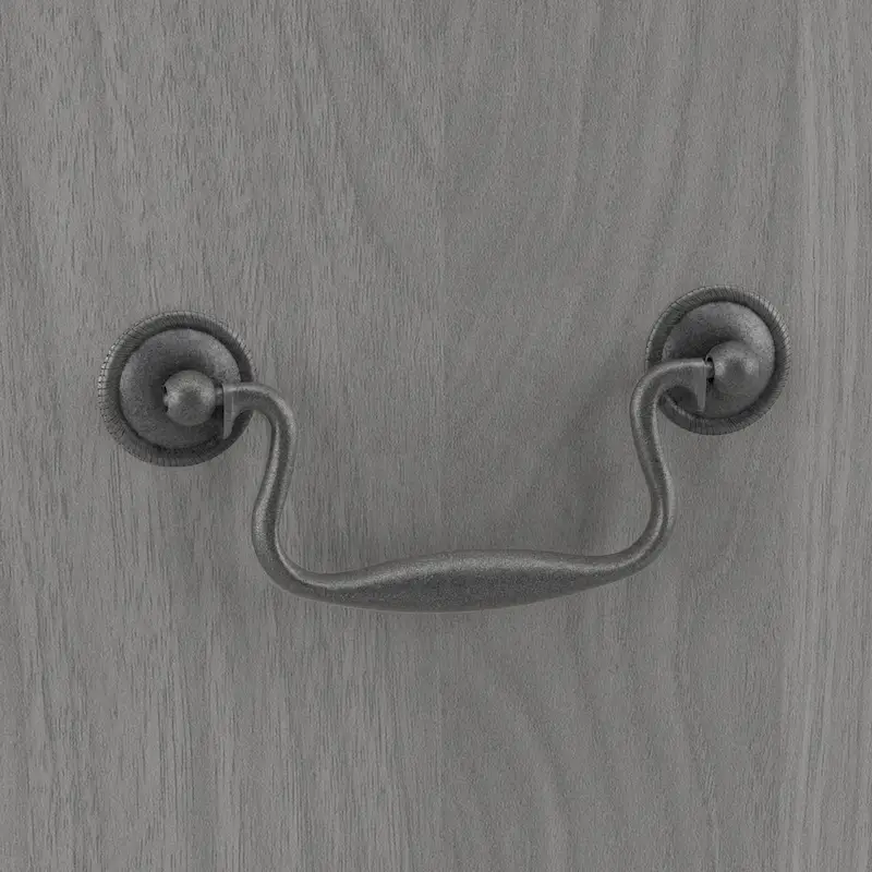 L-Shaped Computer Desk with Drawers, Cherry/Gray/White Oak, Traditional, Seats 1