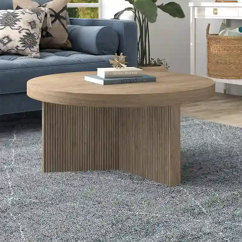 Holm 32  Wide Round Coffee Table - 32  Wide
