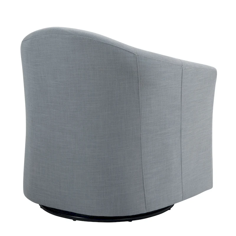 Swivel Accent Chair with Metal Base - 30.7W x 29.9H x 27.5D