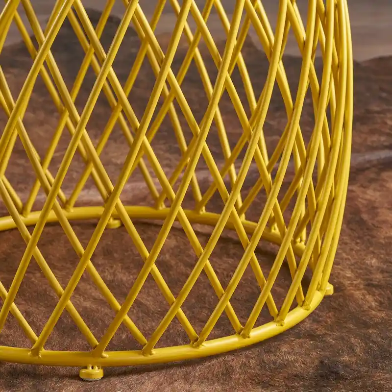 Round Lattice Side Table, 19-inch (48 cm) Diameter