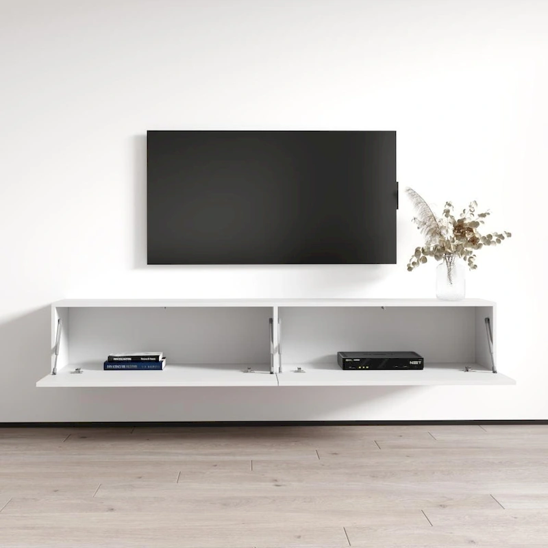 Berno 71-in. Modern Glossy Wall-mounted Floating TV Stand