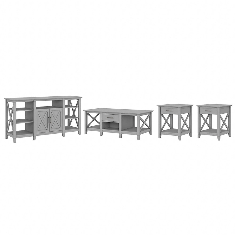 4-piece TV Stand and Table Set
