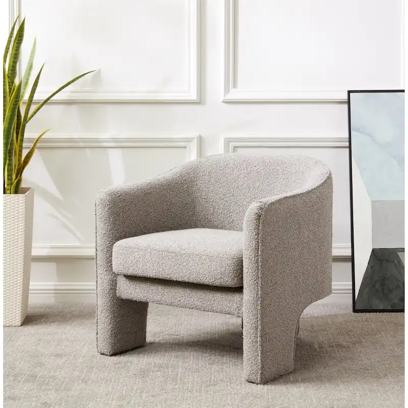 Evchen Velvet Accent Chair - 30 W x 28 L x 30 H