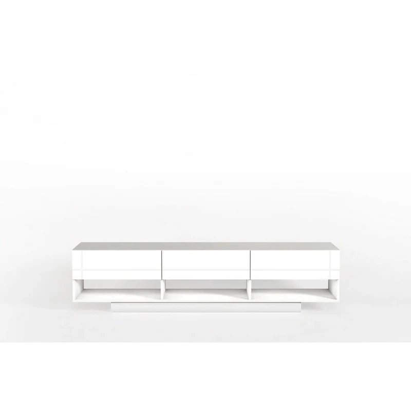 Nexera Stereo 72-inch 3-Drawer TV Stand, Black