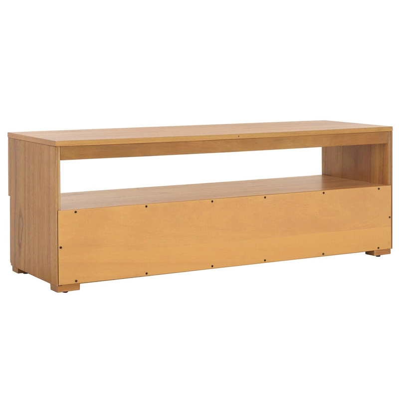 SAFAVIEH Kaitlyn 2-Drawer 1-Shelf Entertainment Media Stand (Fits Up To 55  Flatscreen TV) - 48Wx16Dx17H