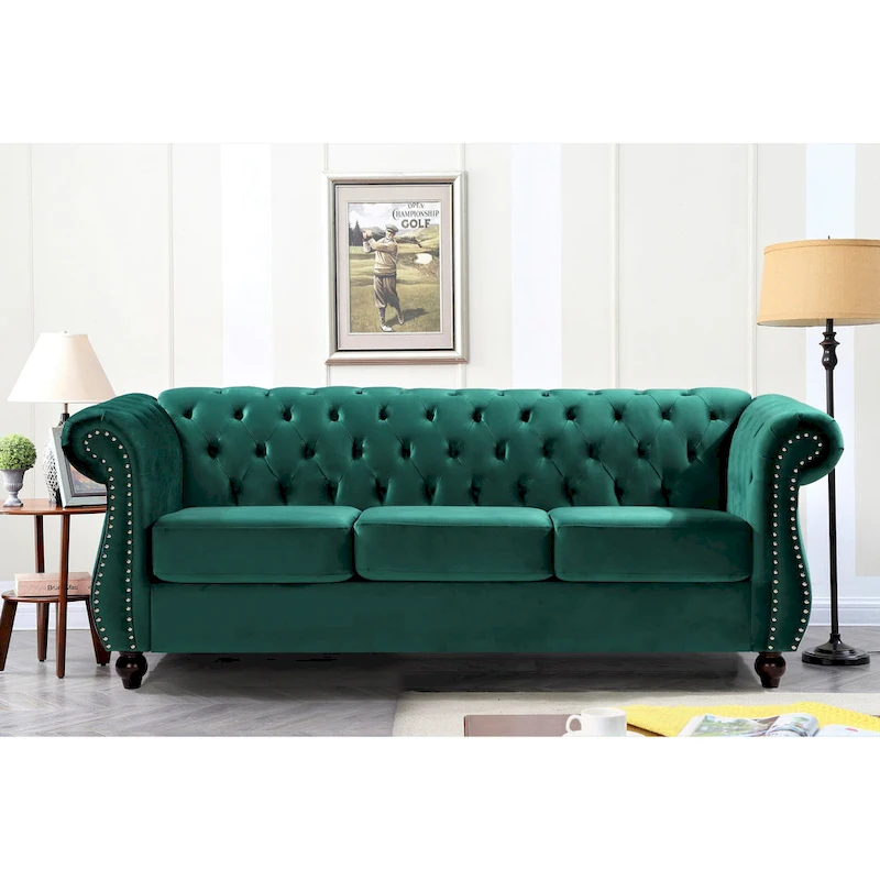 Antoinette Chesterfield 2-Piece Set- Sofa & Loveseat