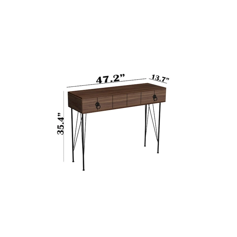 Asia Metal Legs Console Table