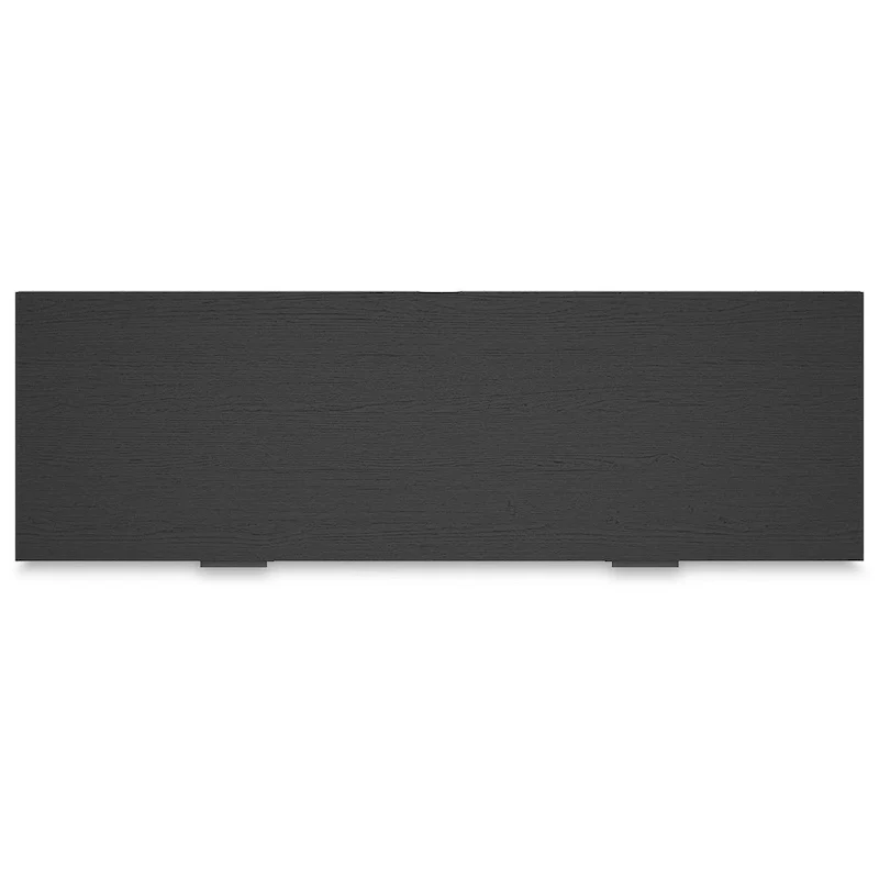 Black 6-Drawer Dresser with Metal Legs