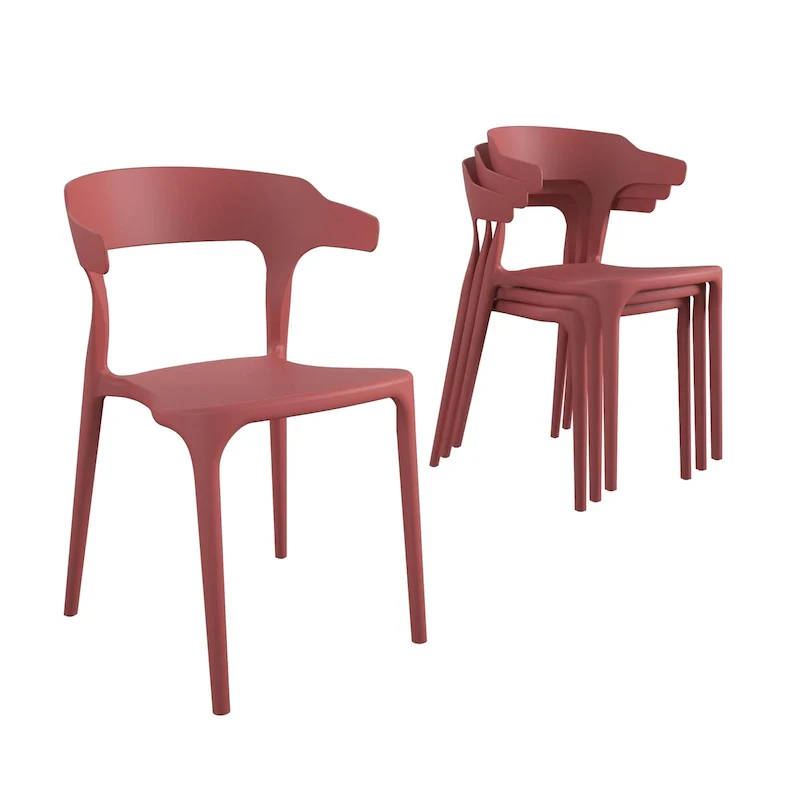 The Novogratz Poolside Felix Stackable Dining Chairs