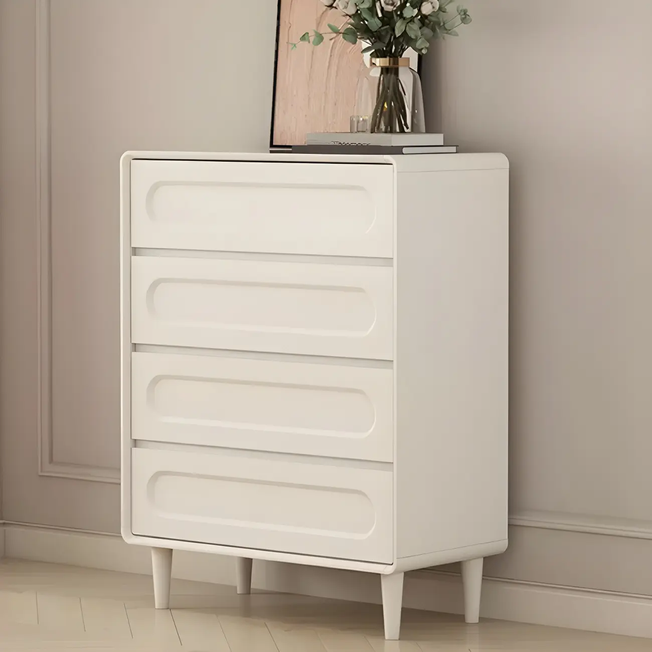 Modern White Wooden Dressers & Chests with Drawers for Homes