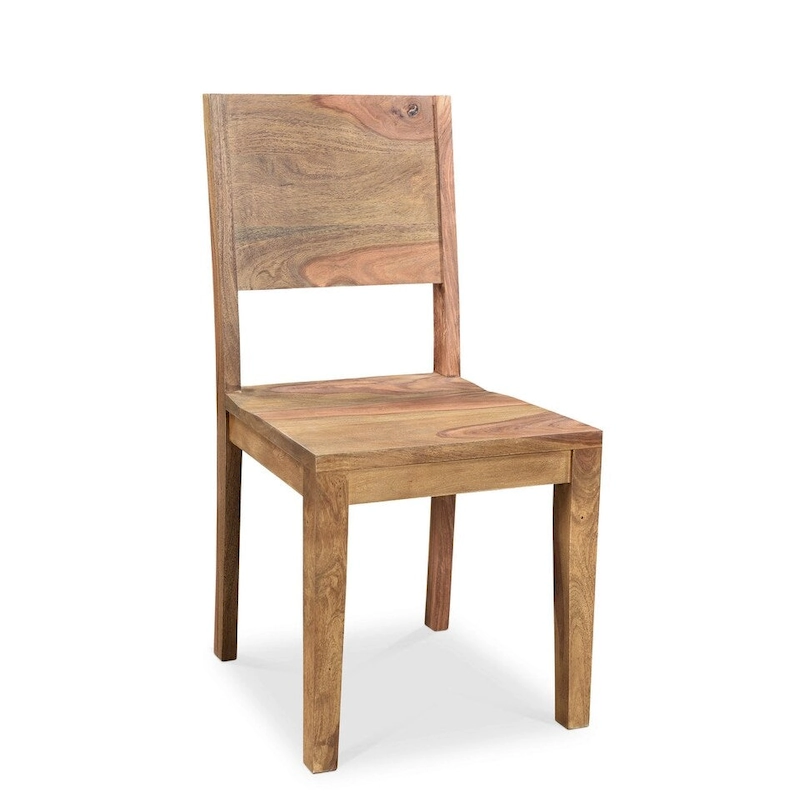 Raven Sheesham Wood Dining Chairs - set of 2