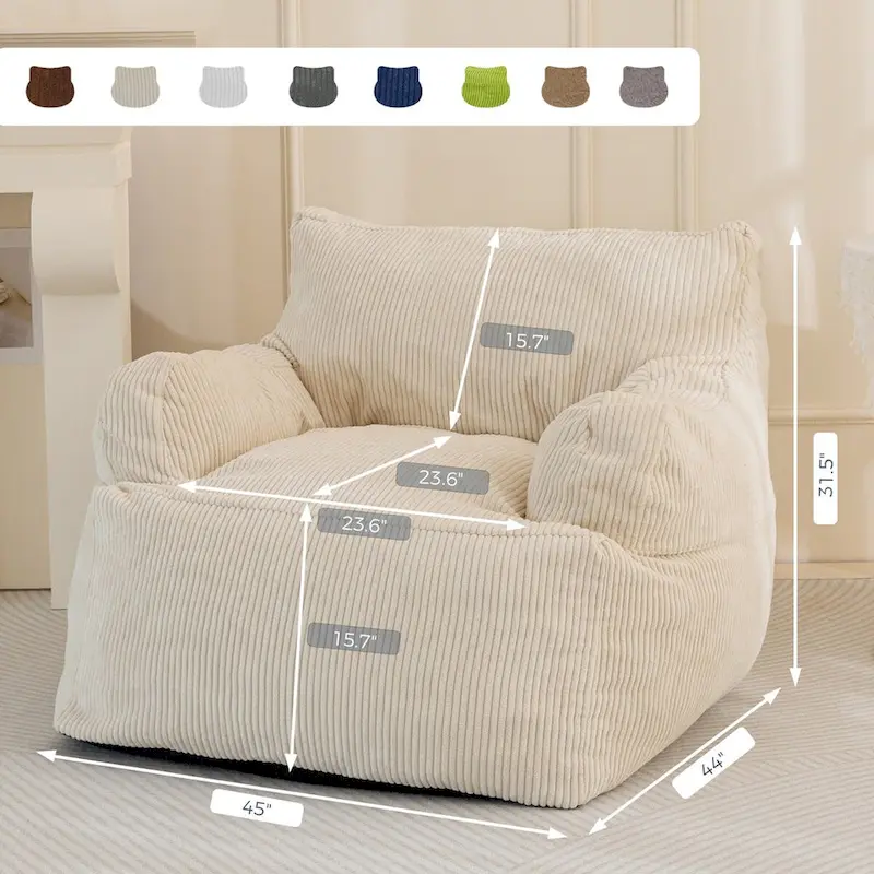 Big Stuffed Lazy Sofa Bean Bag Chair