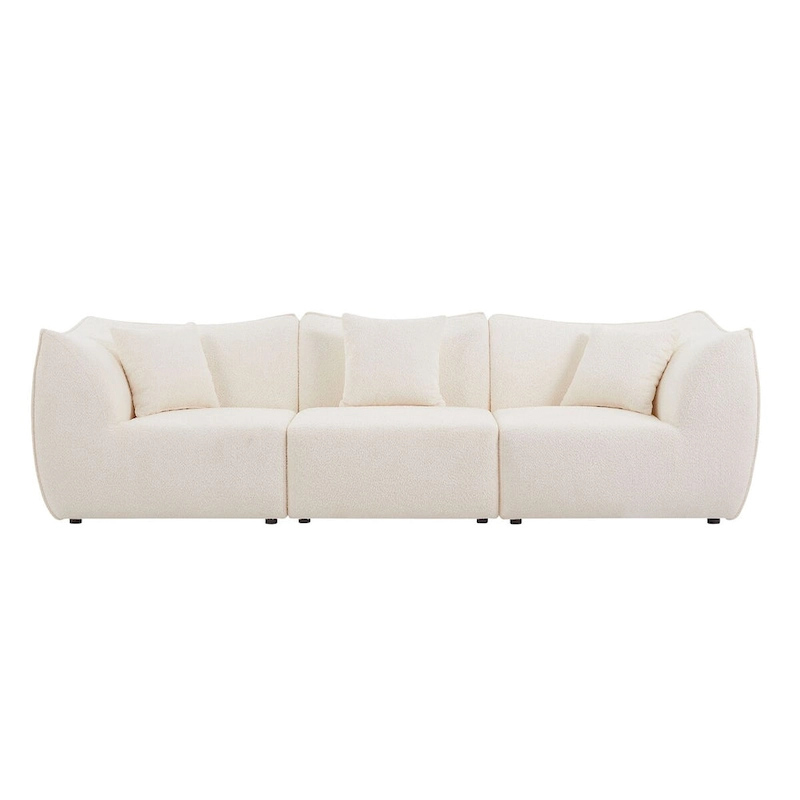 Comfy Sofa Couch Convertible Modular Sectional Sofa with Deep Seats 3/4 Seater Sofa