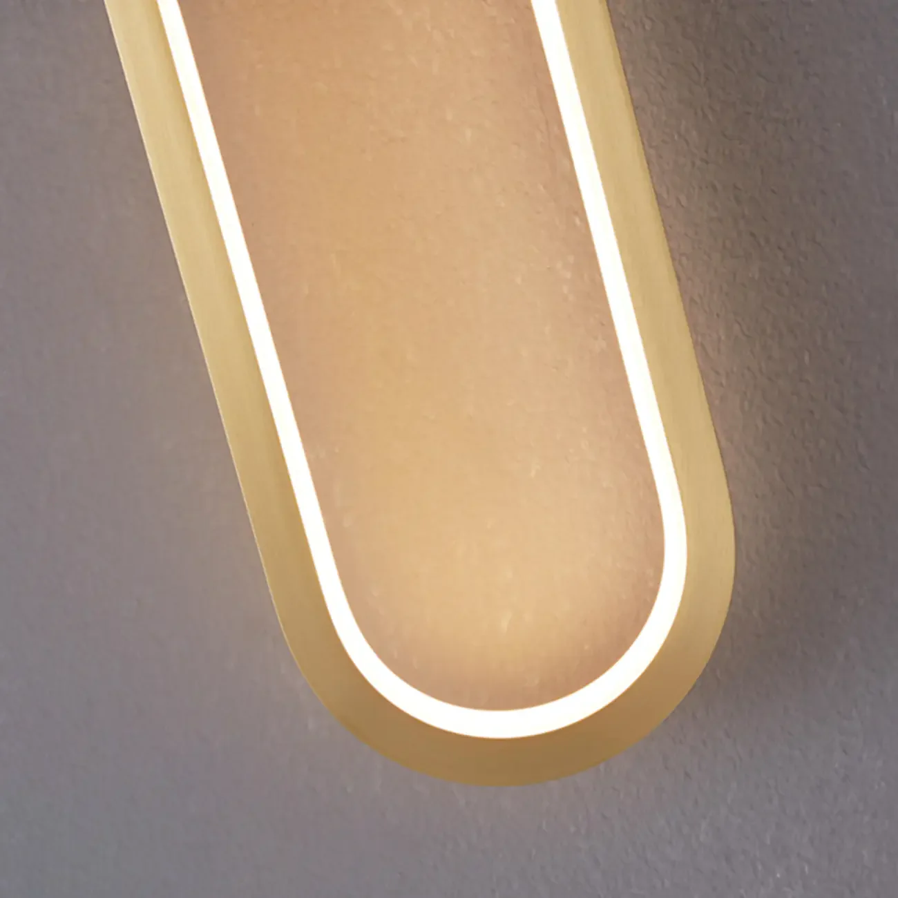 Modern Oval Wall Vanity Light with Silica Gel Shade