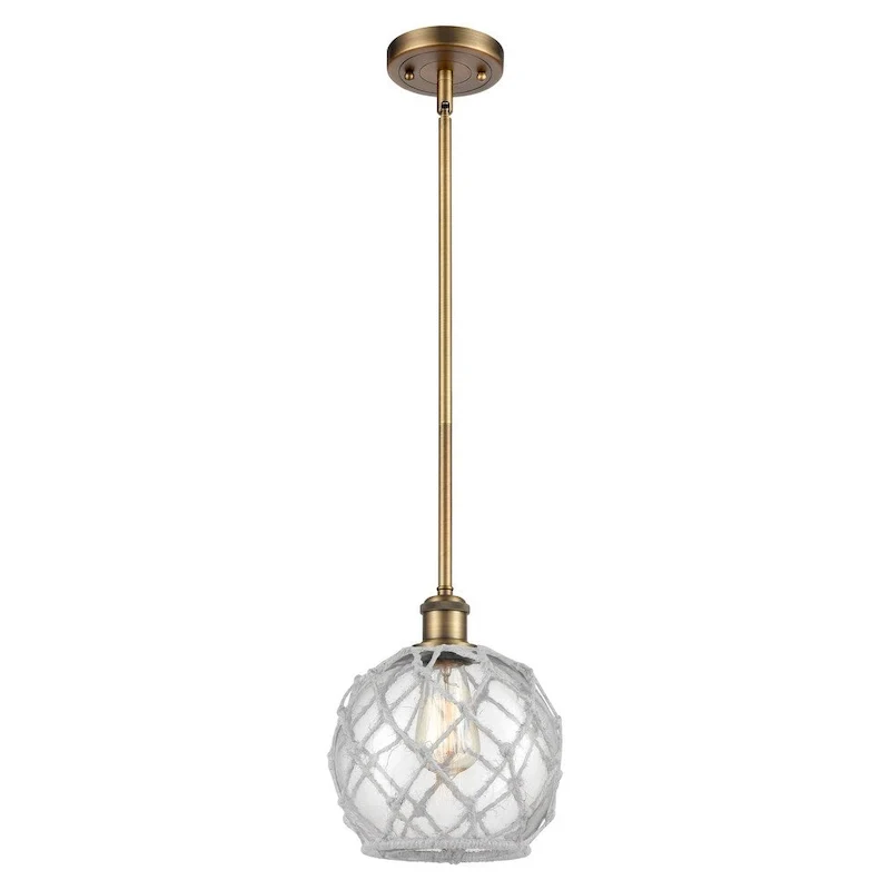 Innovations Lighting Farmhouse Rope 8  Wide Mini Pendant