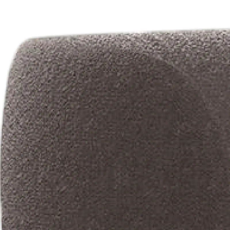 Srey Loveseat, 64 Inch, Charcoal Gray Boucle, Curved Kidney Shape