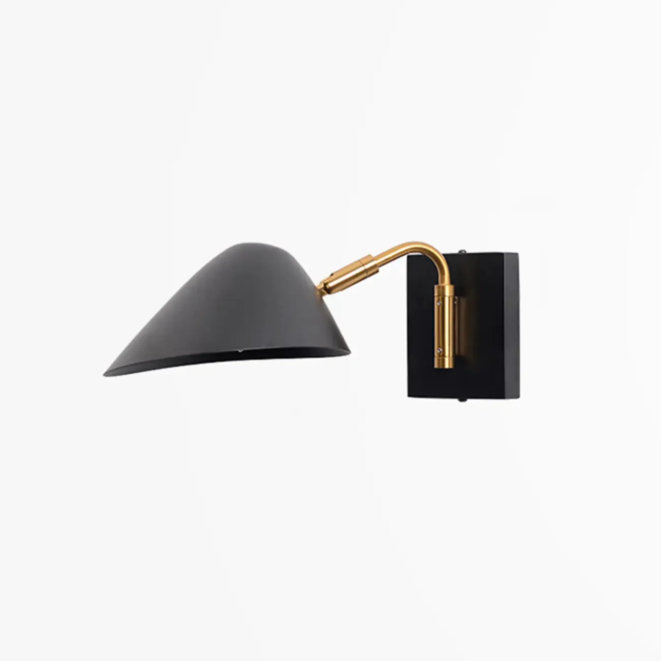 Black Metal 2-Light Swing Arm Wall Lamp for Living Room