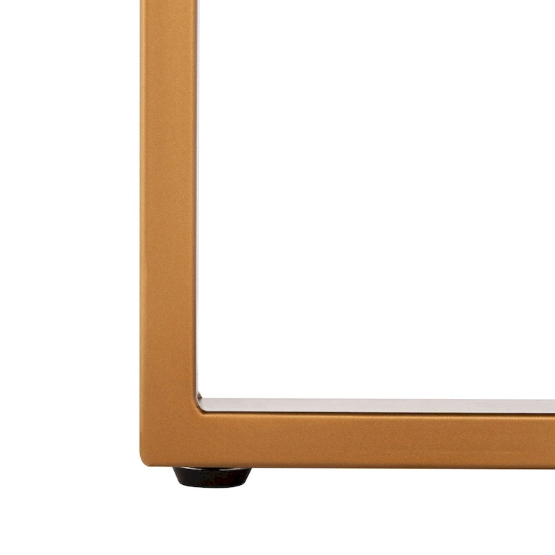 SAFAVIEH Deetta White Marble/ Black Round Coffee Table - 36 W x 36 D x 18 H - 36Wx36Dx18H