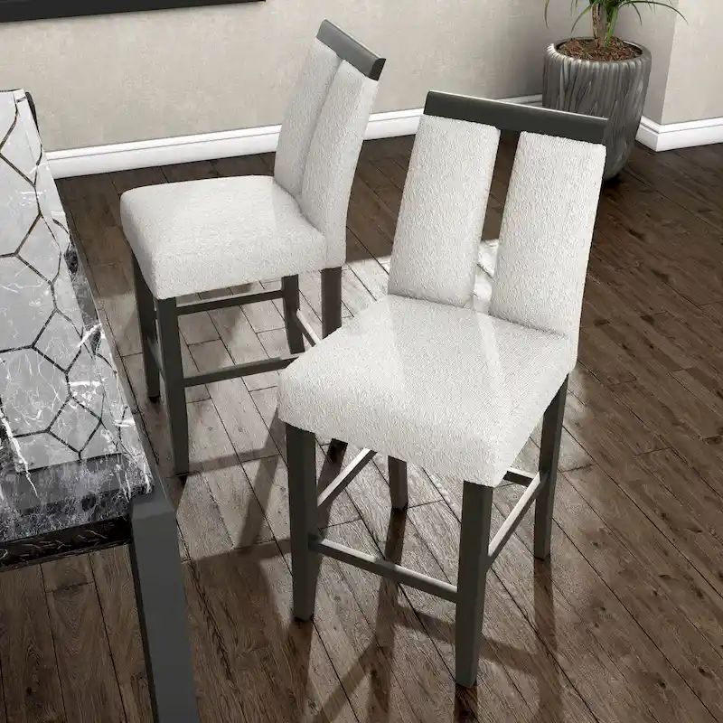 Strick & Bolton Lange Modern Upholstered Counter Height Chair (Set of 2)