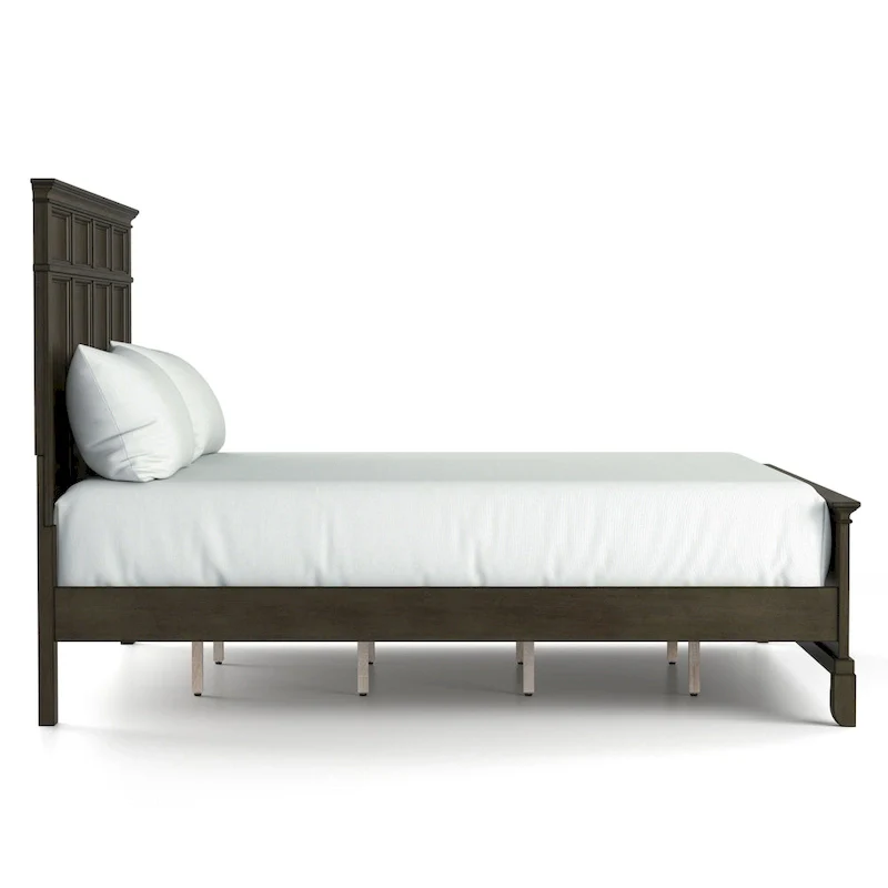 Furniture of America Evva Traditional Grey Wood 6-Piece Panel Bedroom Set