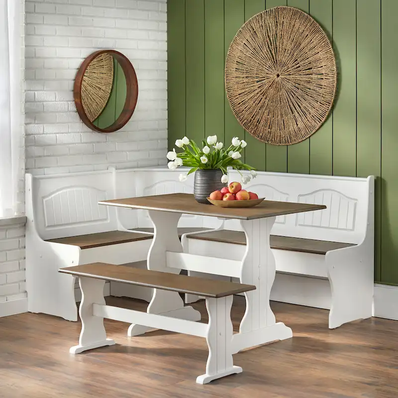 Washington 3-piece Breakfast Nook with Storage