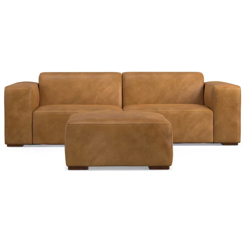 WYNDENHALL Biggs 2-Seater Modular Sofa and Ottoman Set