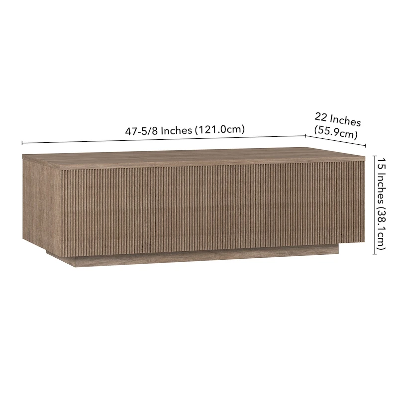 Reyes 48 Wide Rectangular Coffee Table - 47.5 Wide