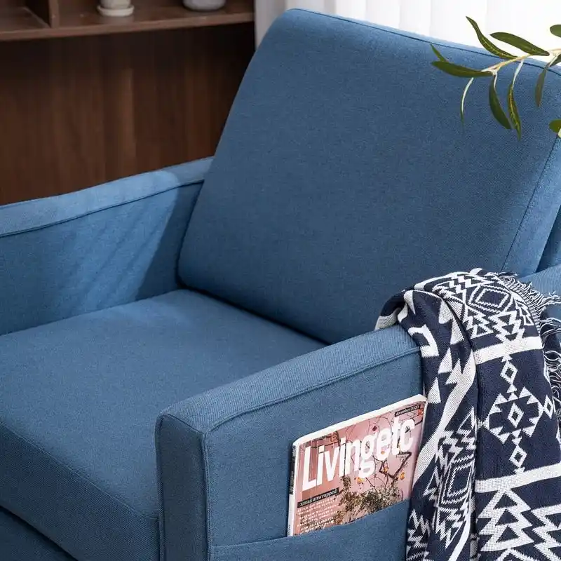 Solid Wood Legs Nuclear Bomb II Single Seat Accent Chair