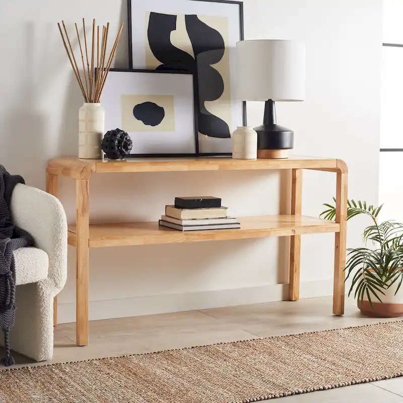 SAFAVIEH Maybell 2-Tier Console Table - 32 W x 15 D x 30 H - 53Wx17Dx30H