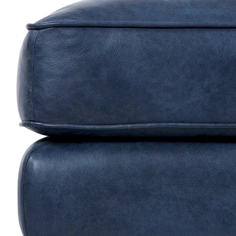 Poly & Bark Essex Ottoman - Full Grain Genuine Italian Leather