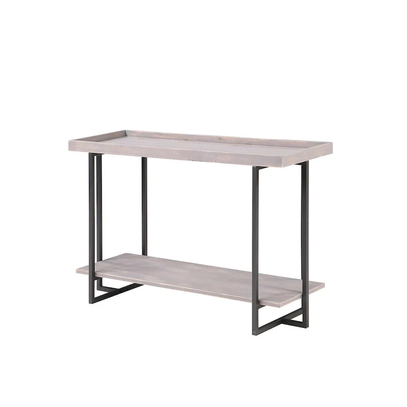 Damara Farmhouse 47-inch Metal 1-Shelf Sofa Table by Furniture of America