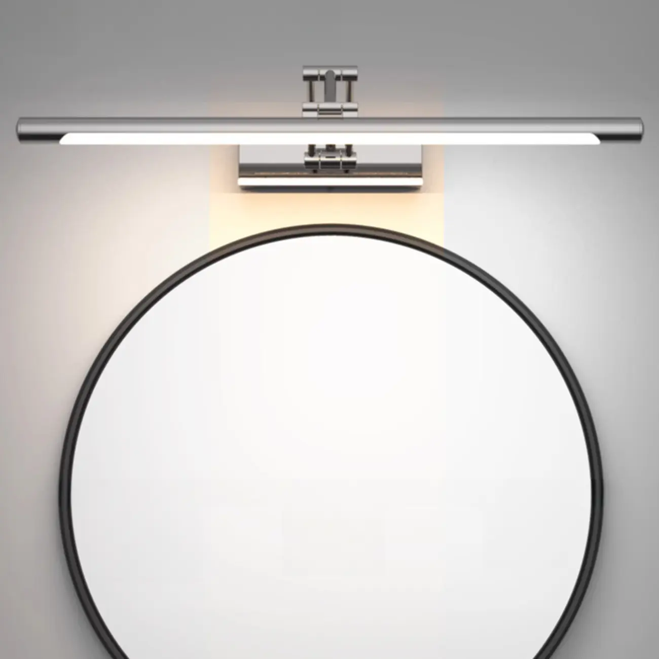 Modern Silver Stretchable Bathroom Vanity Light White Light LED