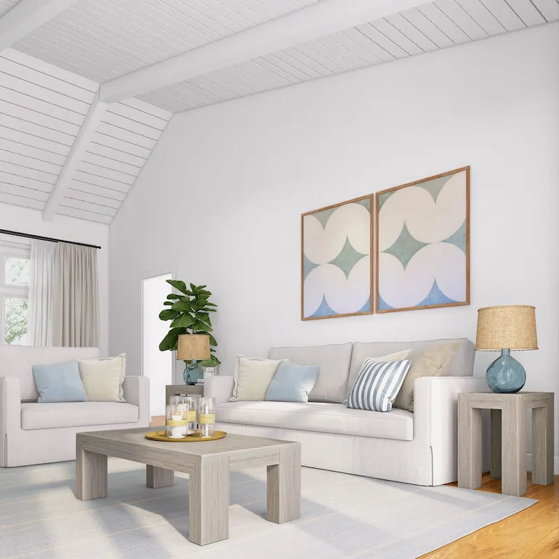 Plank and Beam Modern Rectangular Coffee Table - 48 x 24