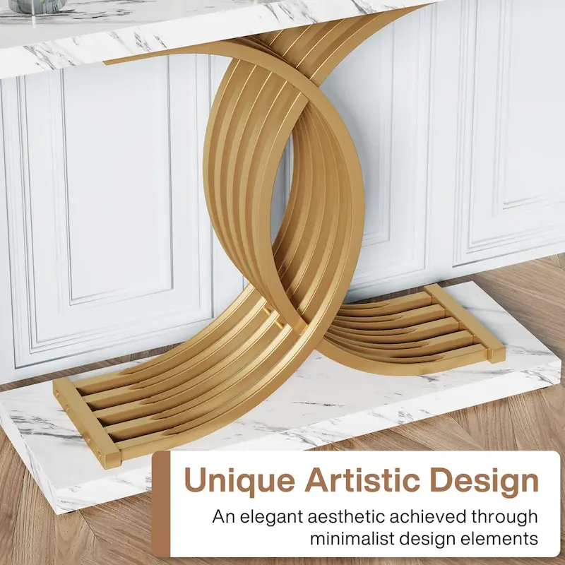 Modern Entryway Table, 39-Inch Console Accent Table, Narrow Wood Sofa Foyer Table