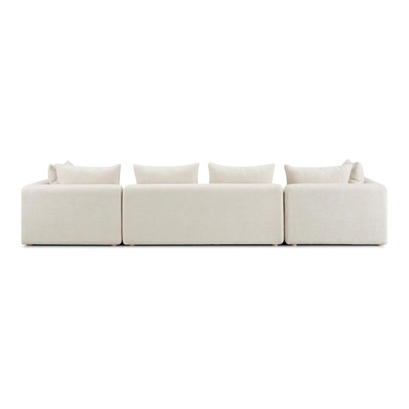 Hangover Cream Upholstered 145 Long Sofa