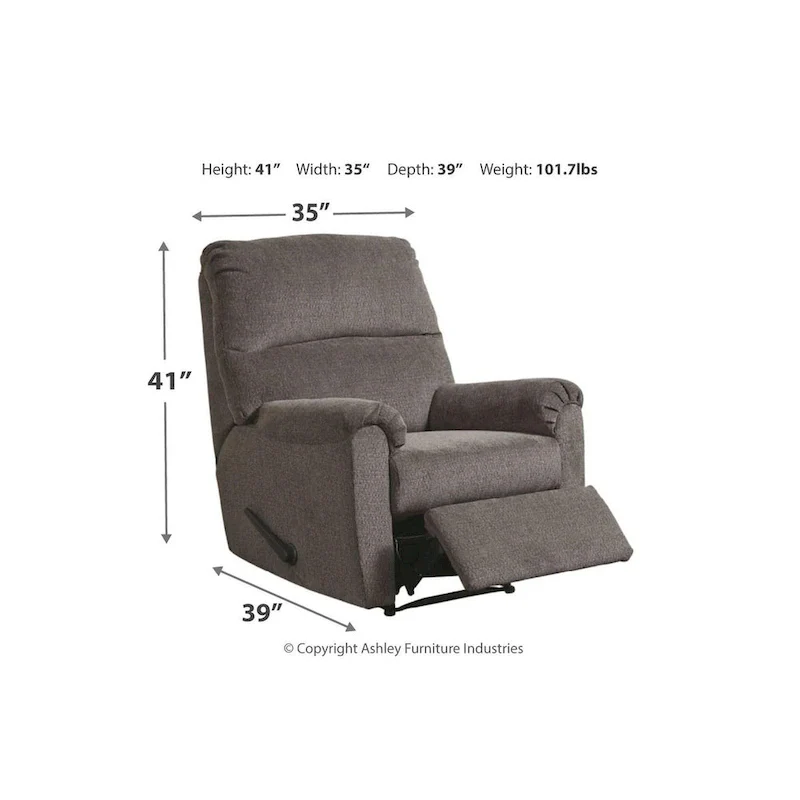 Traditional Zero Wall Recliner Gray