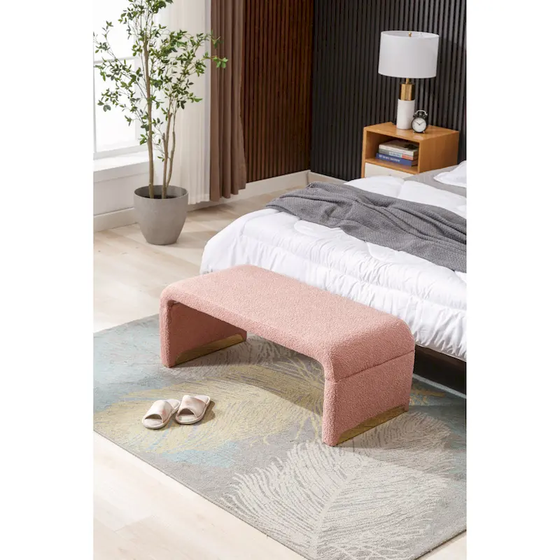 Bench With Gold Metal Legs