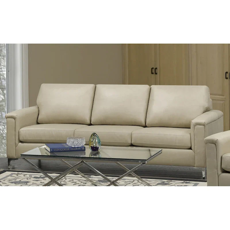 Lessa Modern Premium Top Grain Leather Sofa